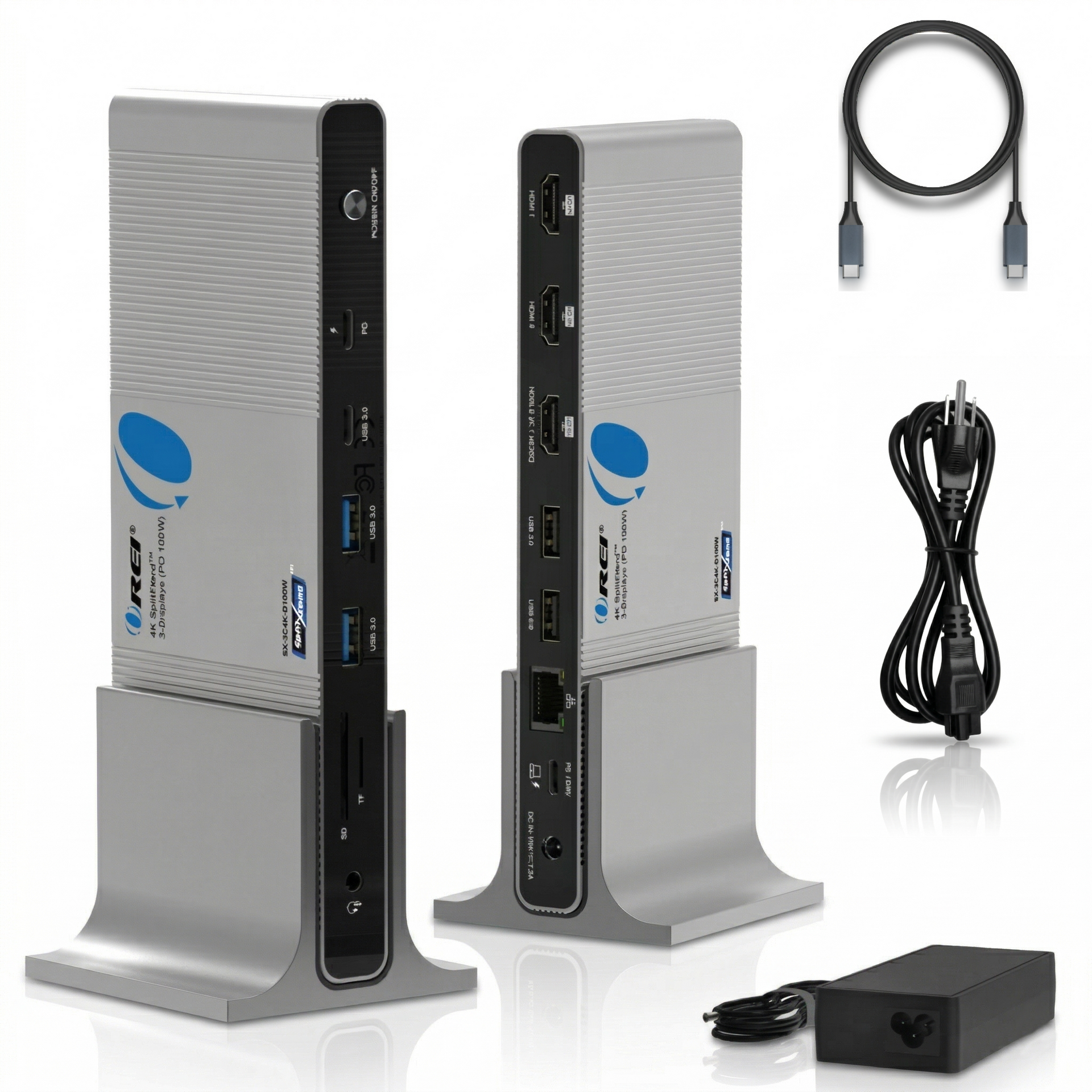 4K SplitXtend™ 3-Displays (PD 100W) (SX-3C4K-D150W) – OREI.COM