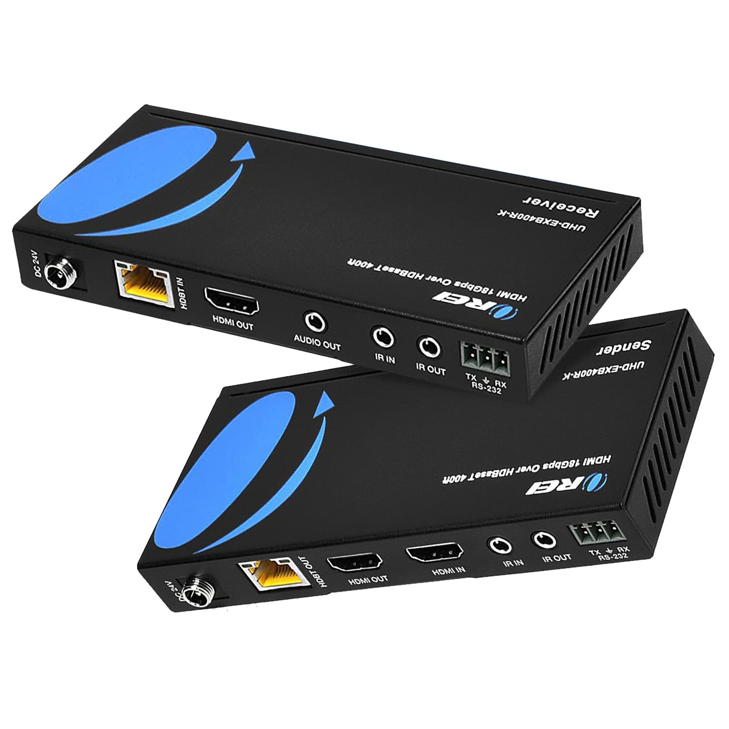 OREI HDBaseT HDMI Extender - 1080p Over Cat5e/6 Up To 500 Feet With IR, RS-232 & PoC