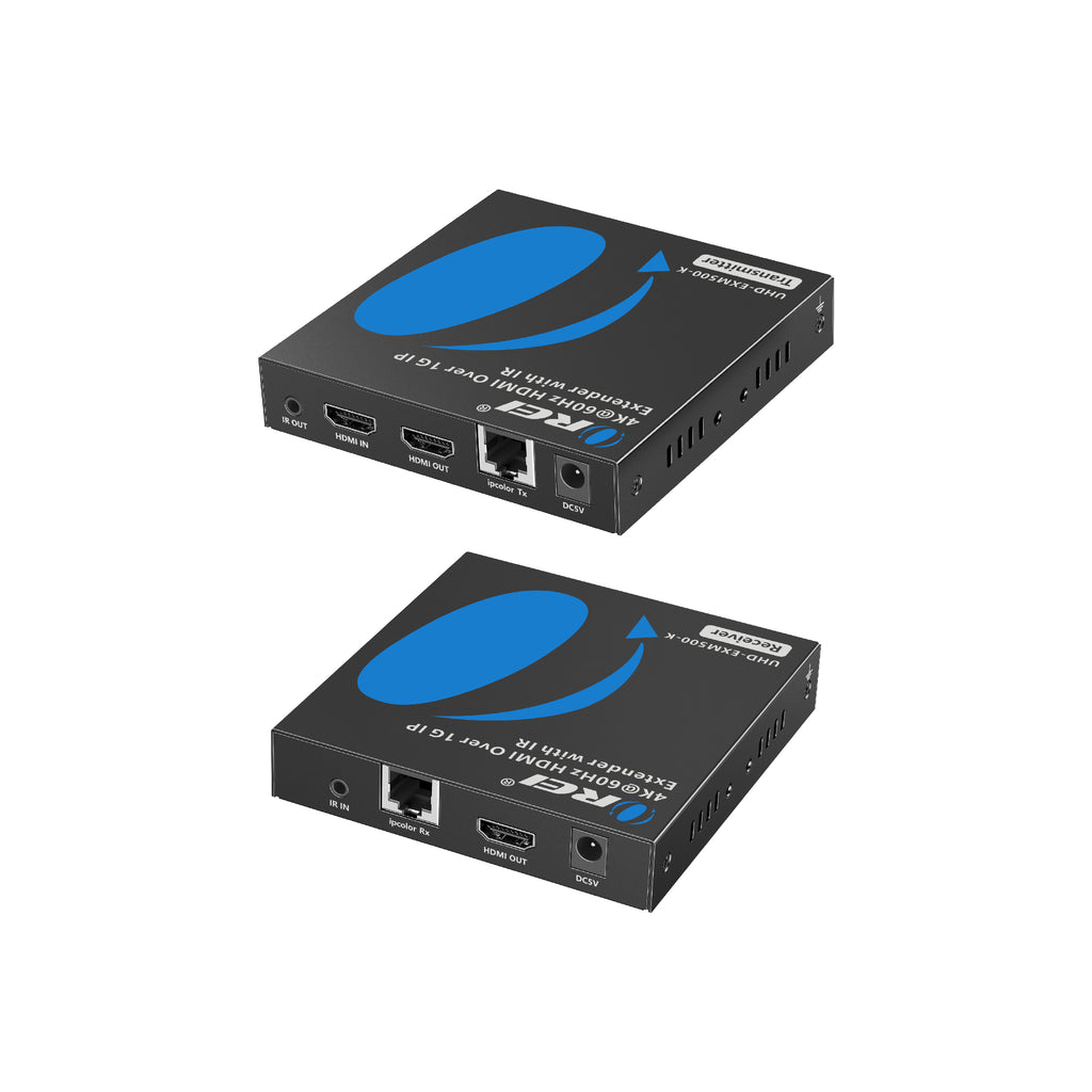 4K HDMI Extender Over Cat6/7 Cable Upto 500 Ft - - IR & RS-232 (UHD-EXM500-K)
