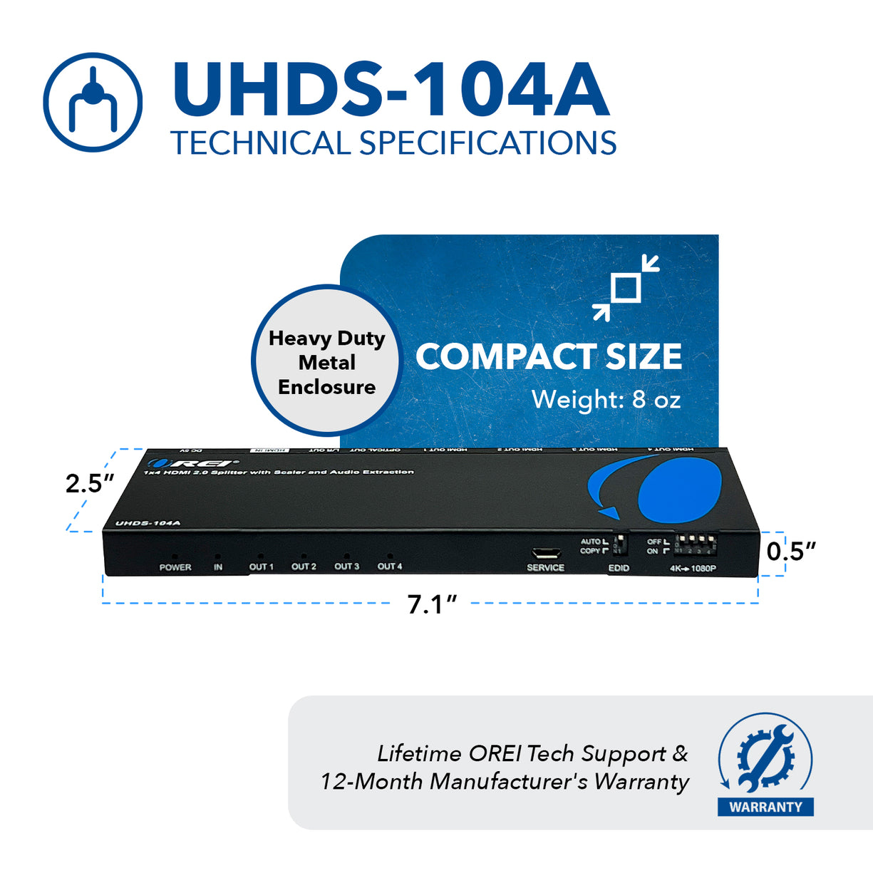 4k-60hz-1x4-hdmi-splitter-downscaler-audio-extract-uhds-104a-orei-com