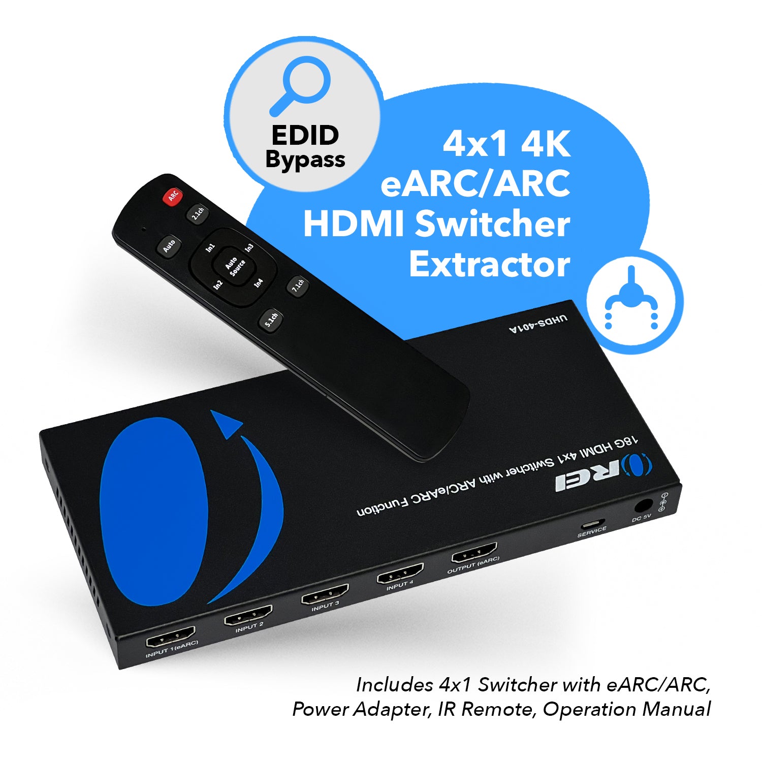 CLUX-1ICA オーディオインサータ　(HDMI+AUDIO→HDMI CLUX-1ICA オーディオインサータ (HDMI+AUDIO→HDMI