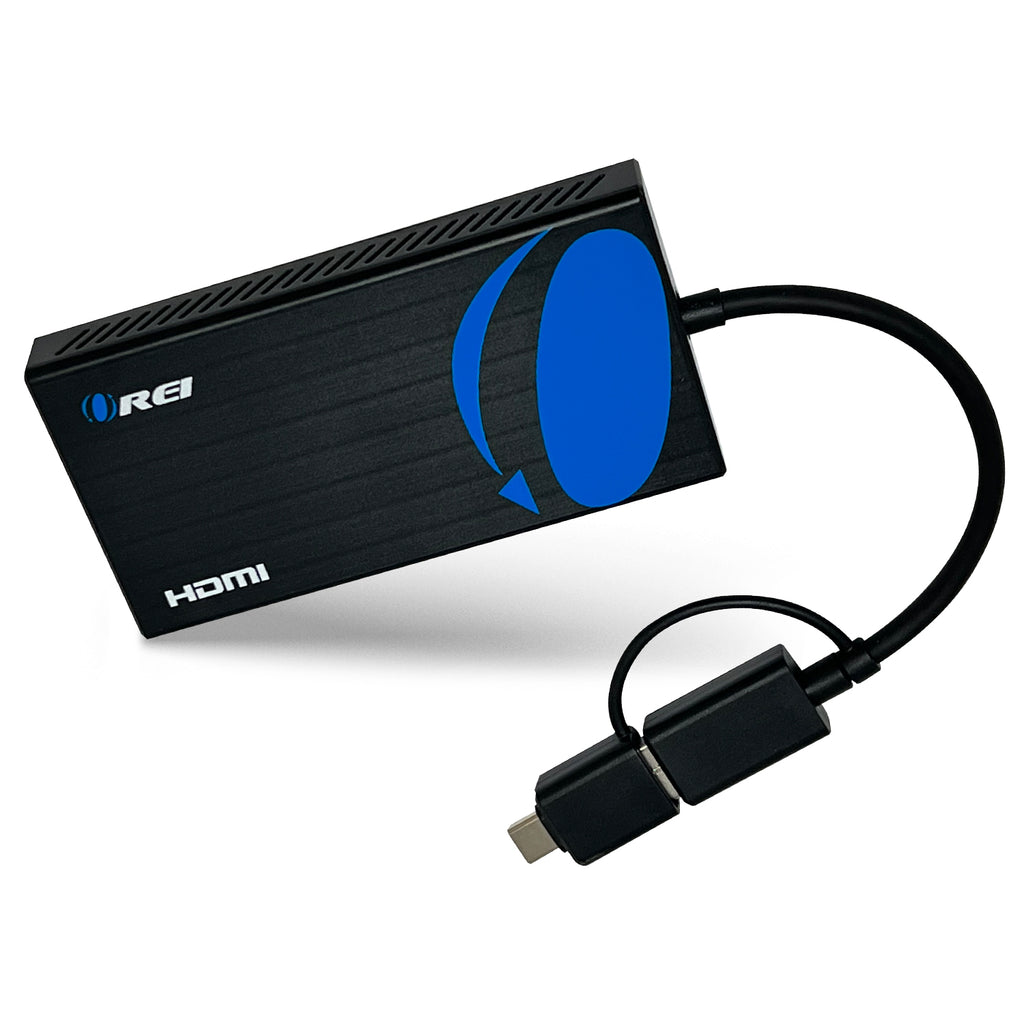 OREI SplitExtend HDMI Splitter Extender for Dual Video Monitor Extended Display (USBC2HDMI2)