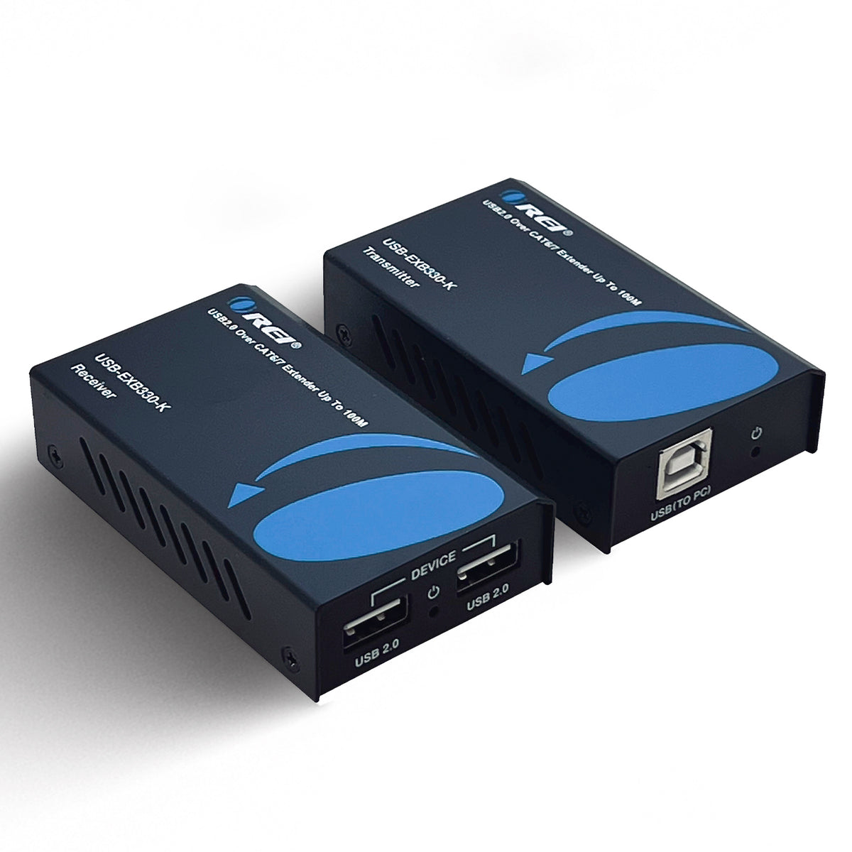 USB2.0 Extender (USB-B to USB-A) - 330ft (cat6) (USB-EXB330-K) – OREI.COM