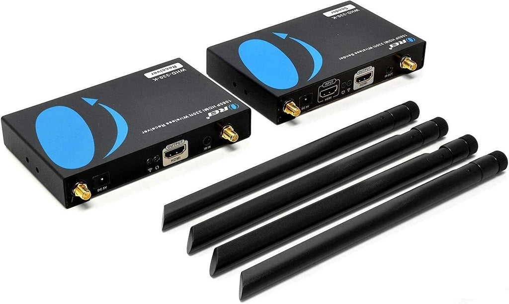 Wireless HDMI Transmitter & Receiver Extender upto 330 ft- IR Support 5G Transmission (WHD-330-K)