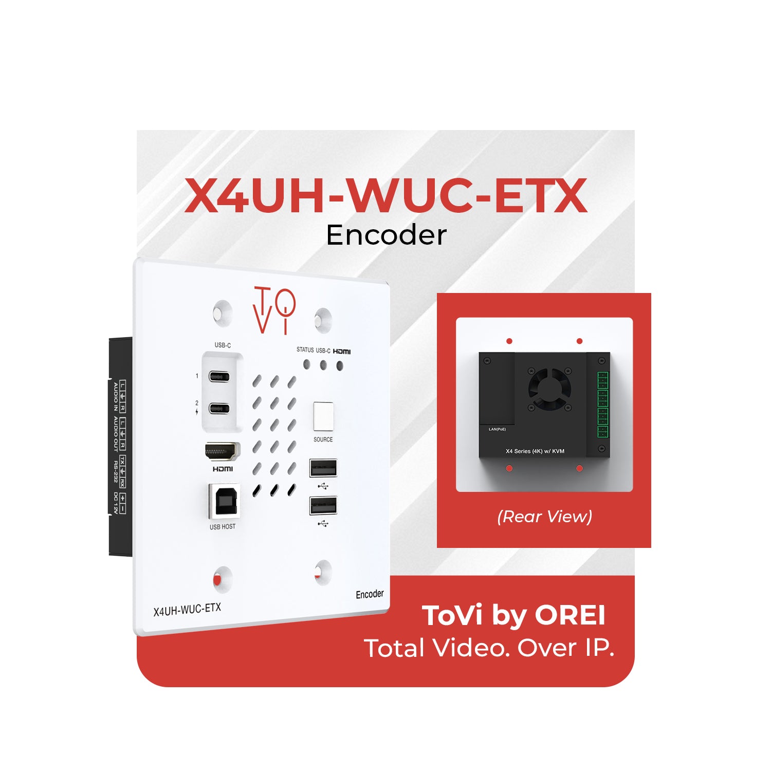OREI ToVi X4 4K Wall Plate Encoder - Thumbnail 2