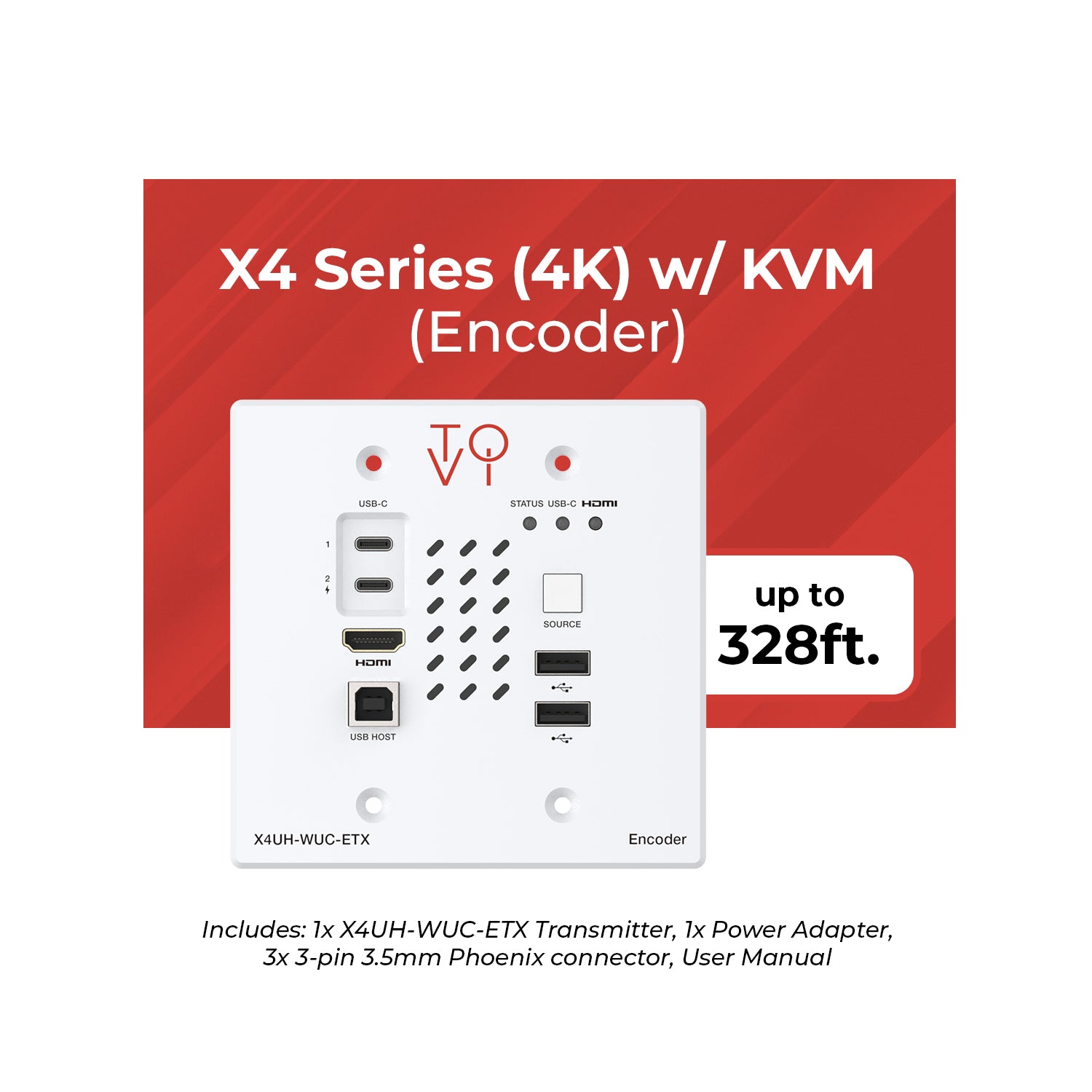 OREI ToVi X4 4K Wall Plate Encoder - Thumbnail 3