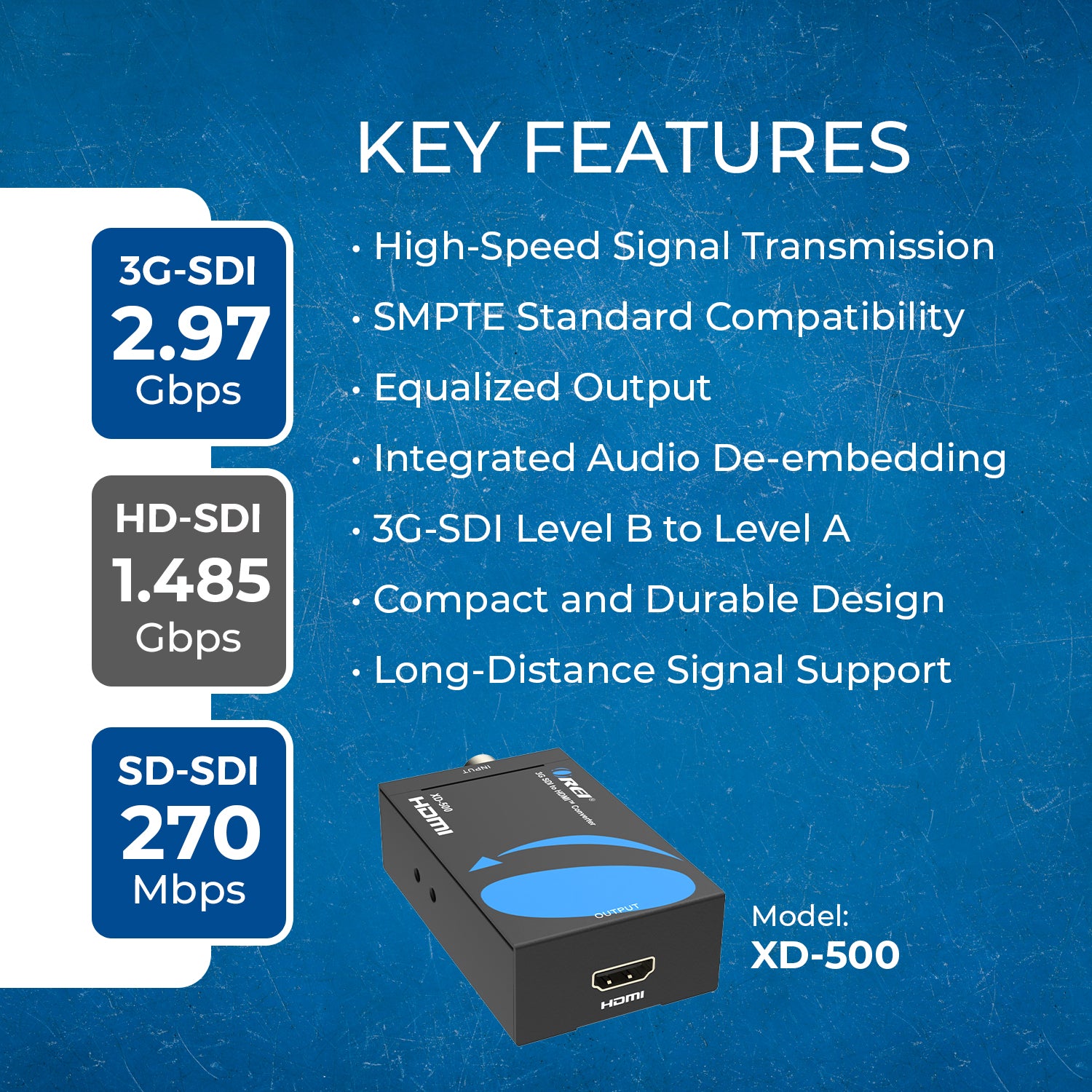 OREI | SDI to HDMI Video Converter Full HD upto 1080P- OREI – OREI.COM