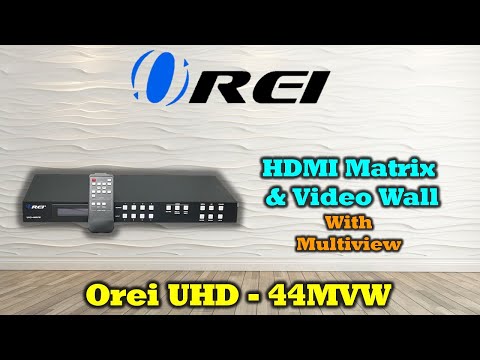 4K@60hz 4x4 HDMI™ Matrix w/ Video Wall (Seamless, Audio Extract