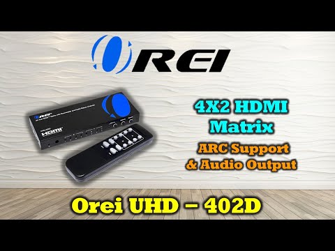 4K@60hz 4x2 HDMI™ Matrix  (Audio Extract)-UHD-402D