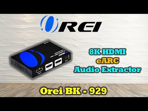8K HDMI™ Audio Extractor (eARC Output)-BK-929 – OREI.COM