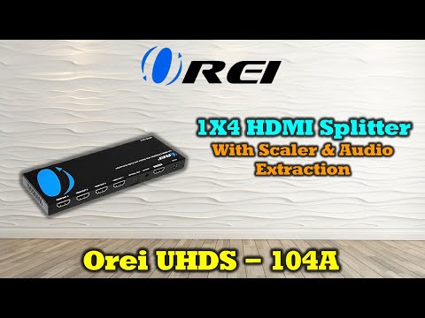 4K@60Hz 1x4 HDMI™ Splitter (Downscaler, Audio Extract)-UHDS-104A