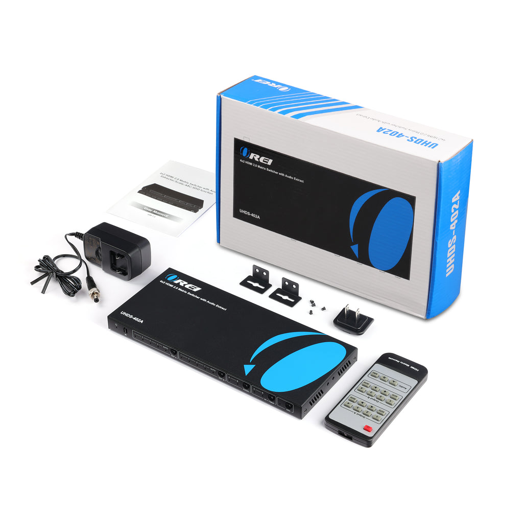 4K@60hz 4x2 HDMI™ Matrix  (Audio Extract)-UHDS-402A