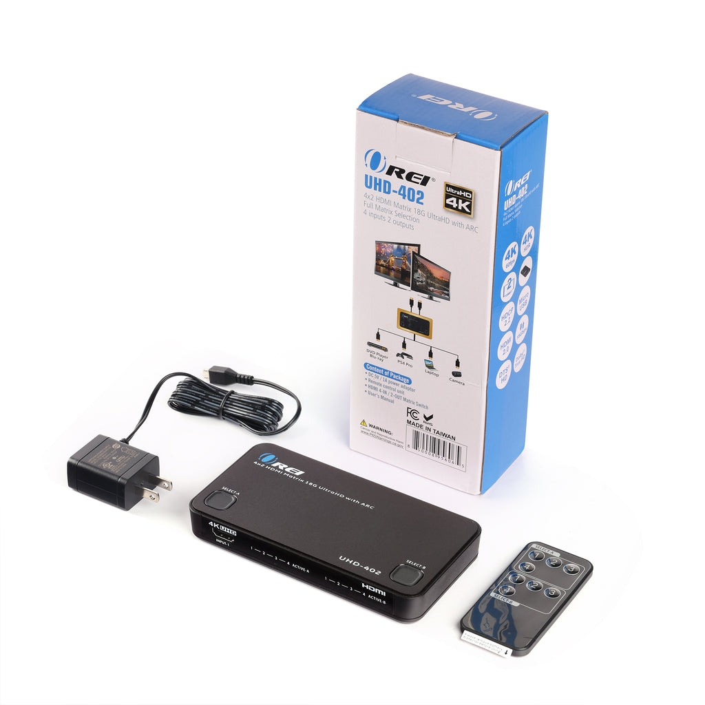 4K@60hz 4x2 HDMI™ Matrix  (ARC)-UHD-402