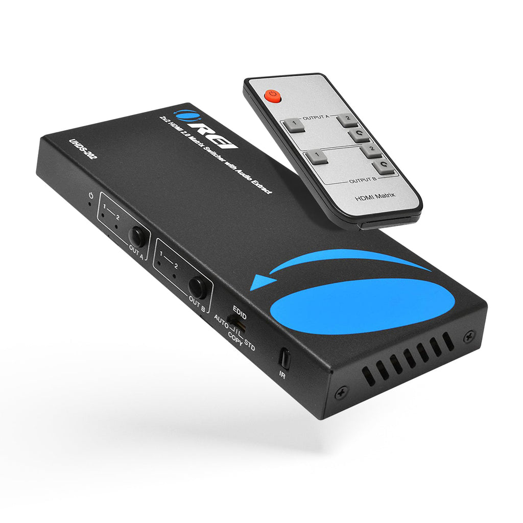 Ultra HD 2x2 HDMI Matrix Switch 4K with Audio Extractor (UHDS-202)