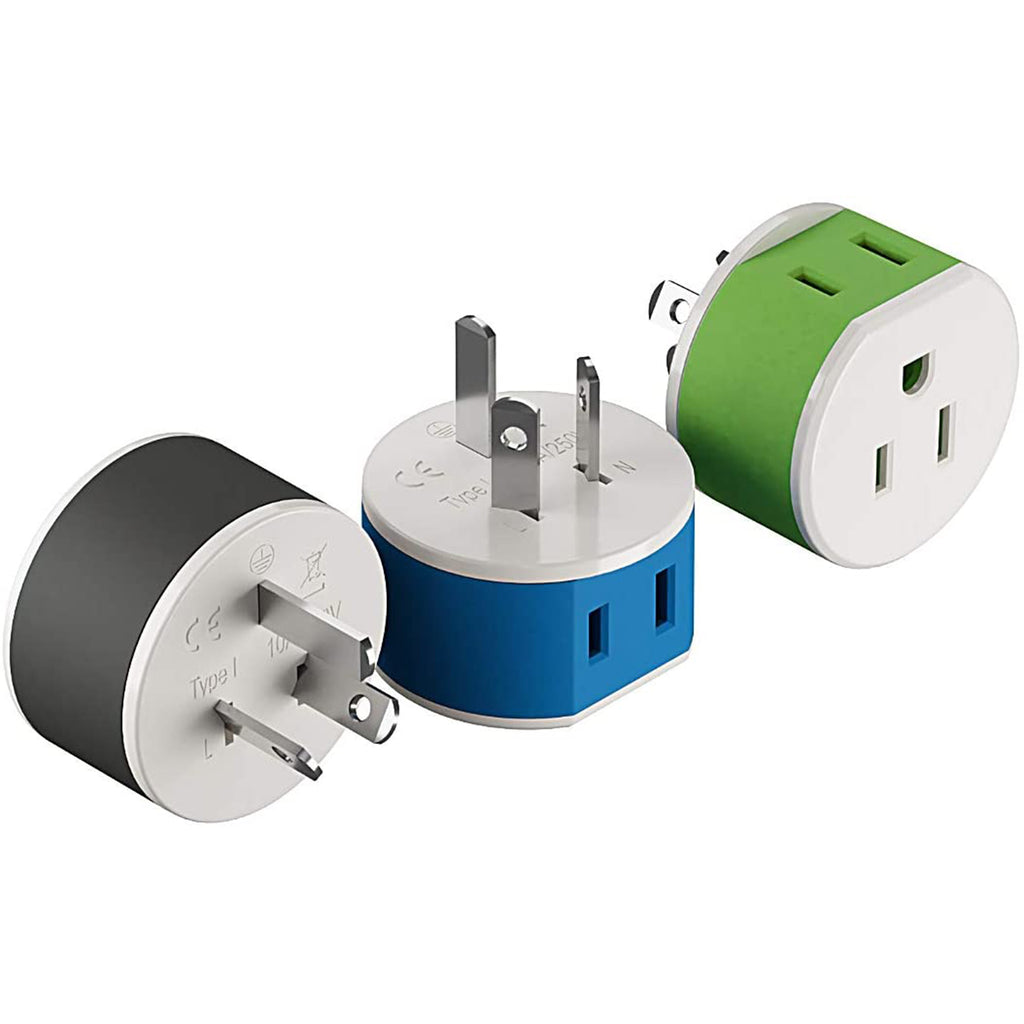 Australia, New Zealand Travel Adapter - 2 in 1 - Type I - Compact Design (US-16)
