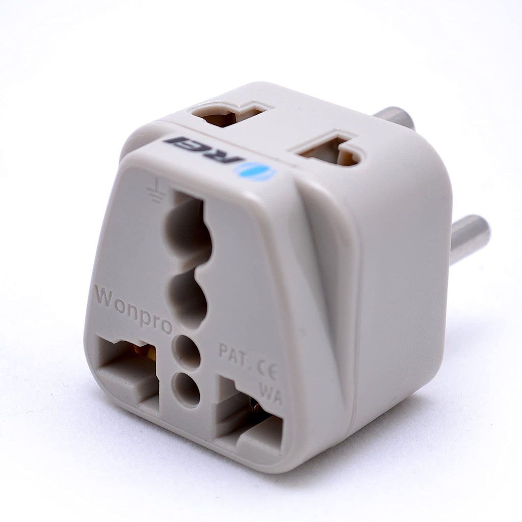 Denmark Travel Adapter - 2 in 1 - Type K - Compact Design (DB-20)
