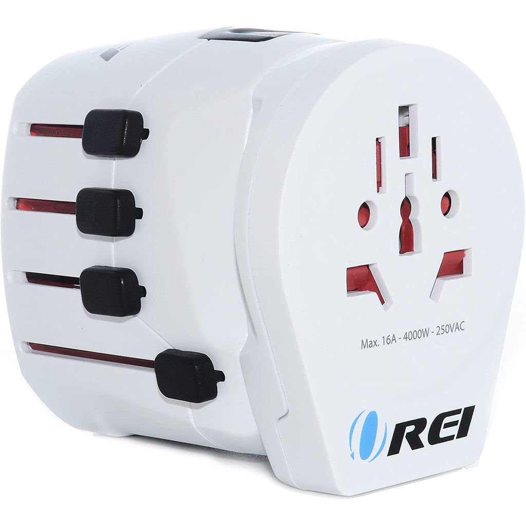 World Travel Adapter Plug International- All in One- 1 USB- Compact Design (M8-PLUS)