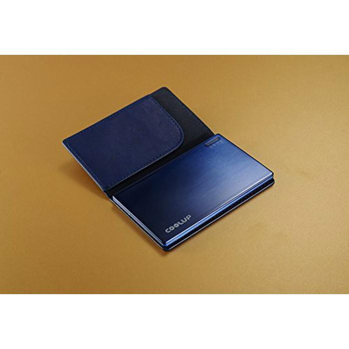 OREI Super Ultra Slim Elegant Brushed Aluminum External Battery for Cell Phones - Unicharge Technology - Blue