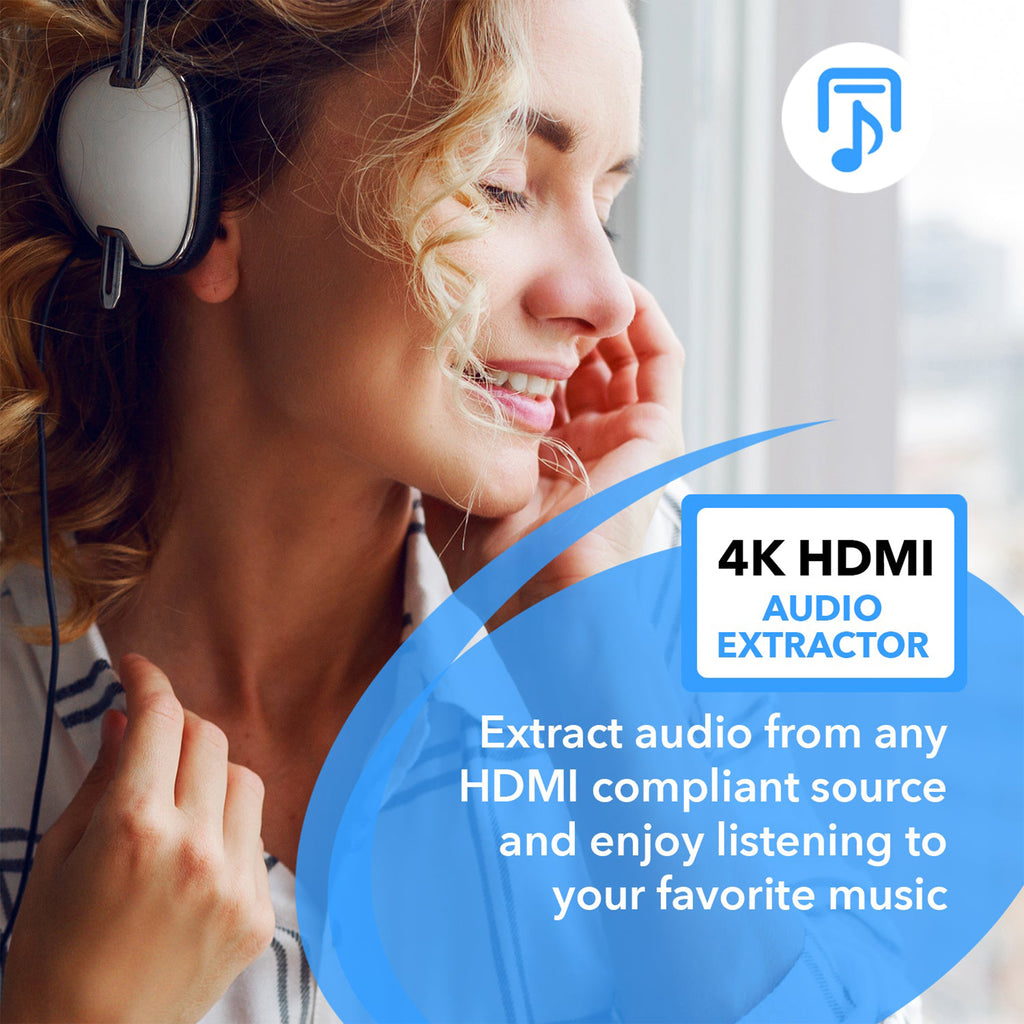 4K HDMI™ Audio Extractor (3.5mm, Optical)-HDA-912