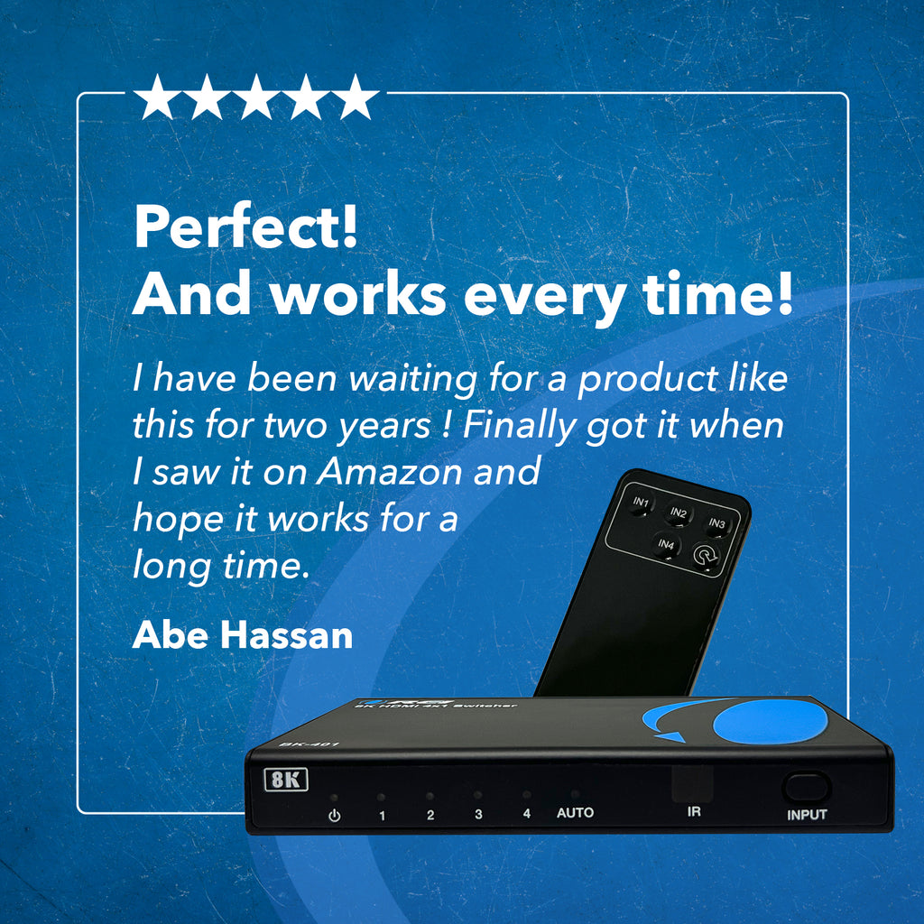 8K 4-port HDMI™ Switch-BK-401