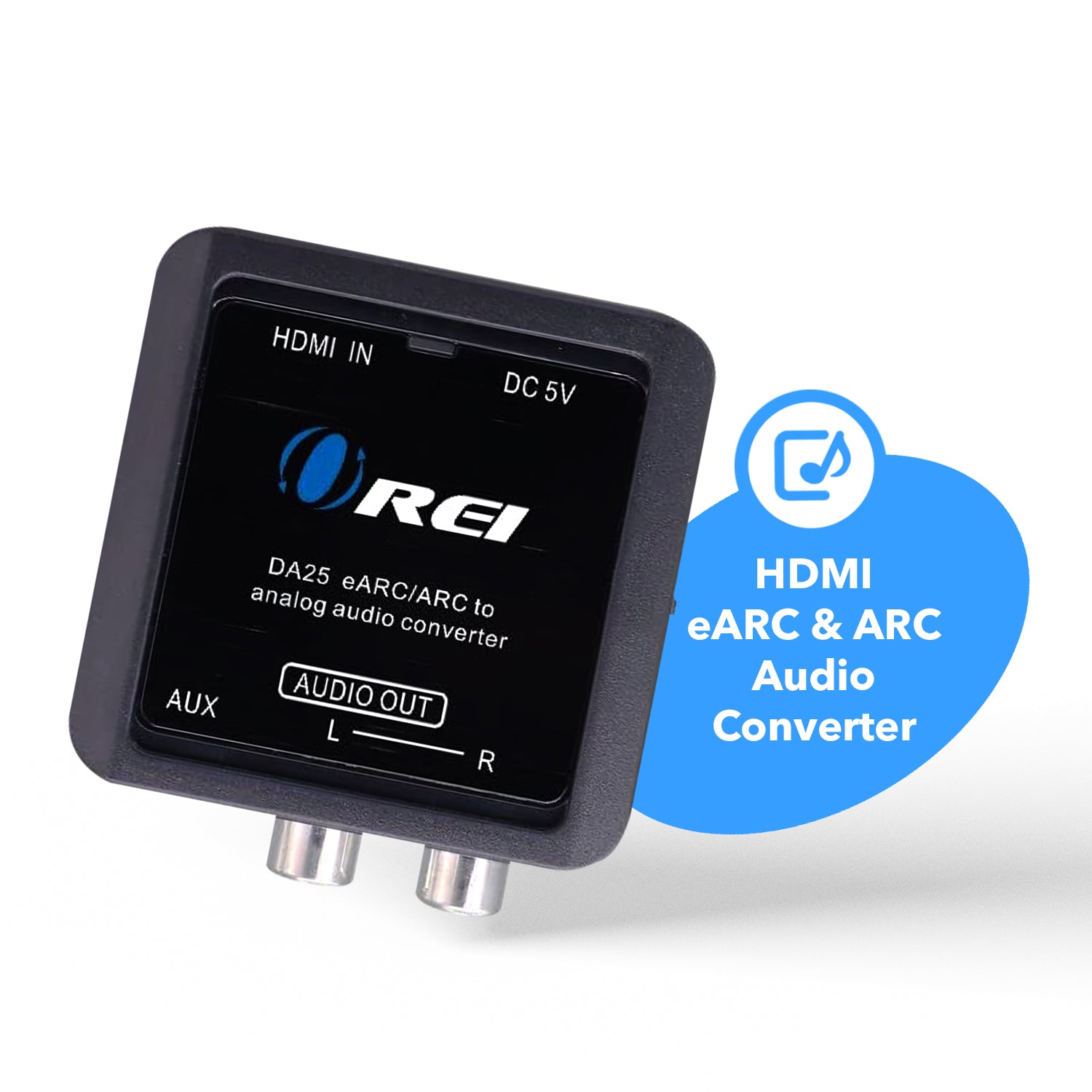 HDMI To Analog Audio Converter Over RCA (DA25)