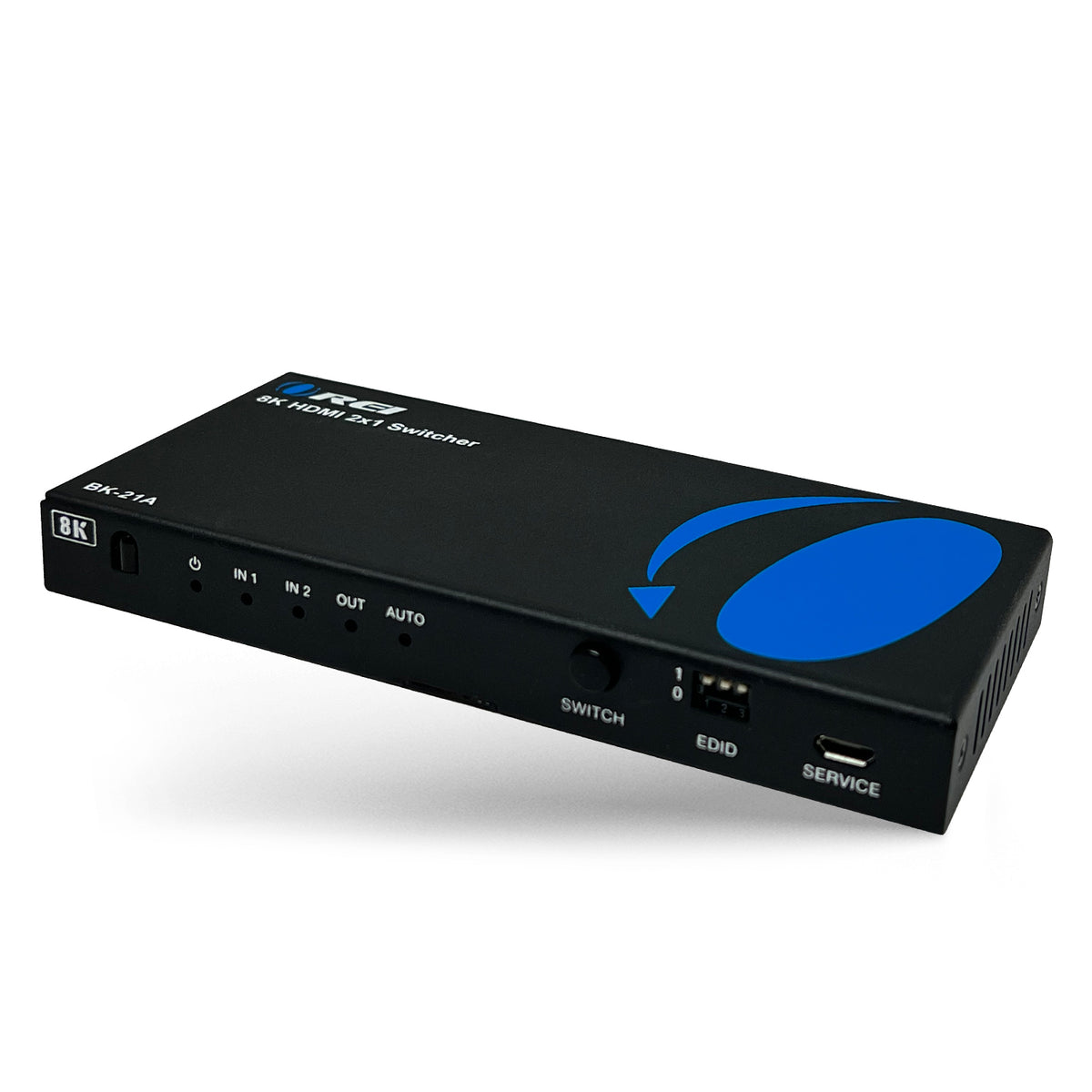 8K 2-port HDMI™ Switch (Audio Extract)-BK-21A | OREI