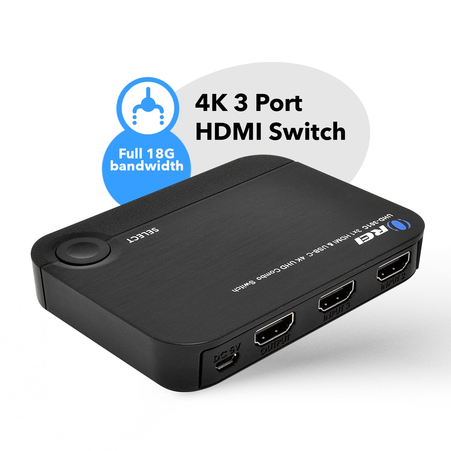 bang lidenskabelig Bloodstained 4K 3x1 HDMI Switch 2 HDMI + USB-C Input (UHD-301C) | OREI
