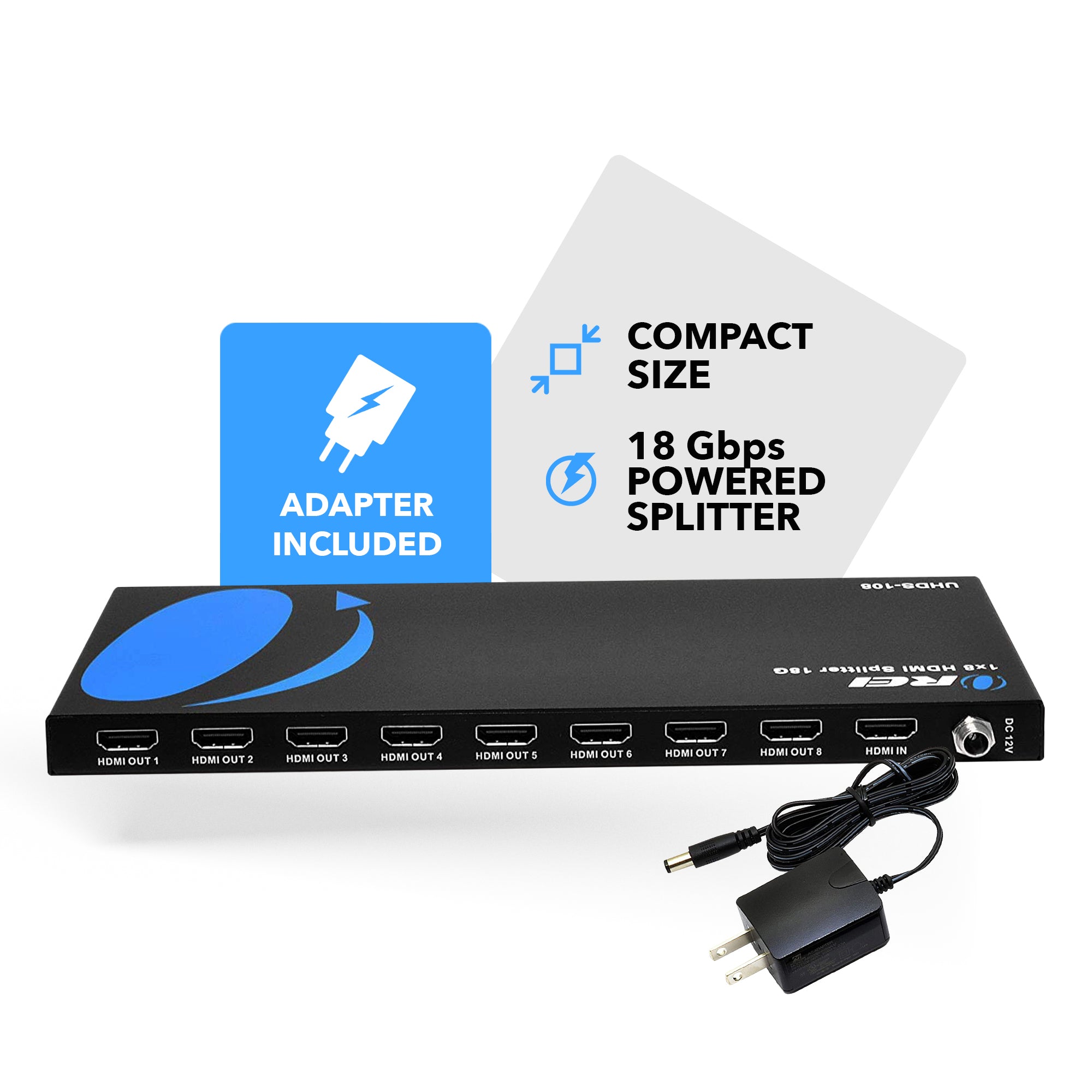 Répartiteur HDMI 4K 1x8 Splitter 1 Entrée 8 Sorties - Multiport 1080P  Téléviseurs PS4 XBOX SODIEXP01D - Sodishop