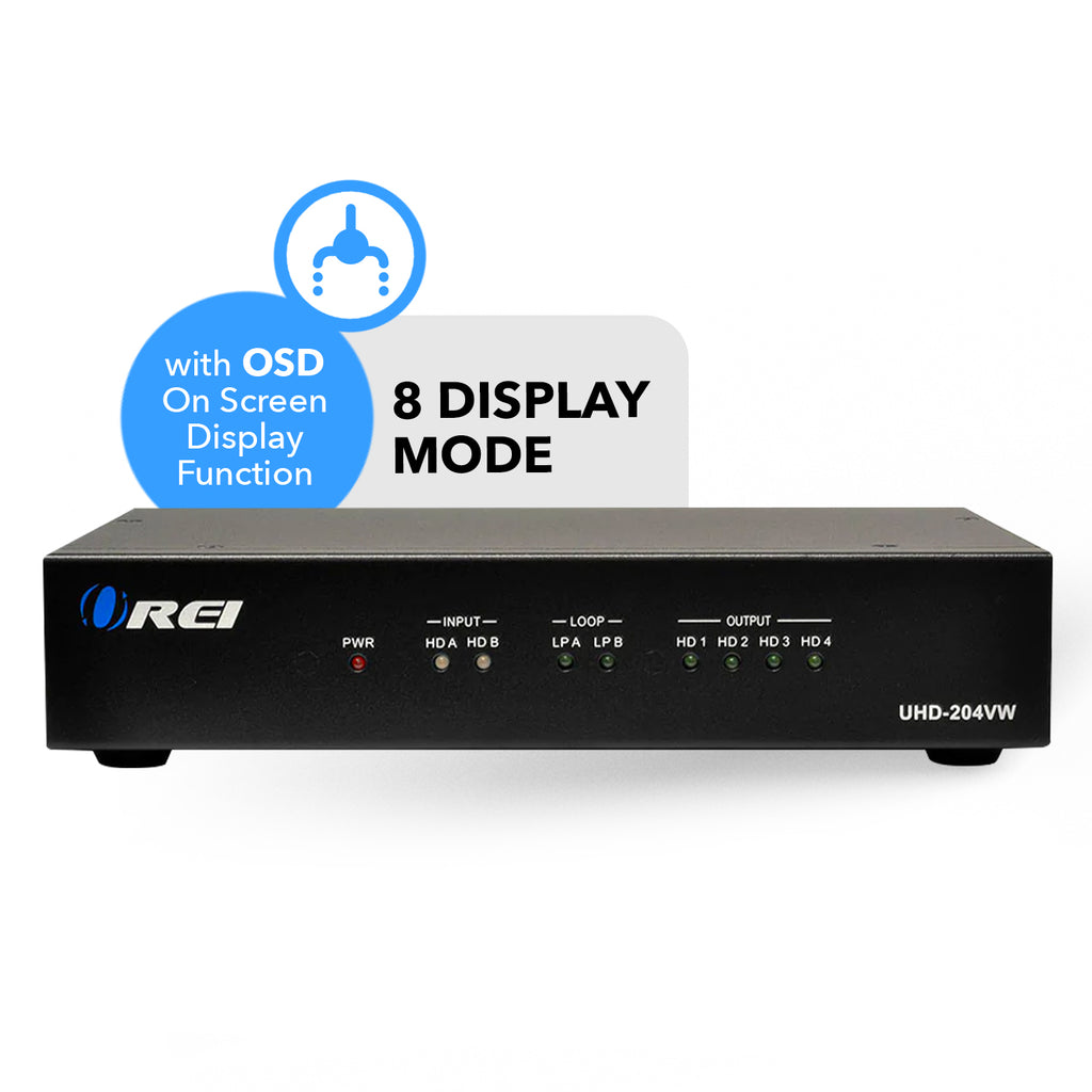 2x4 Ultra HD Video Wall Processor (UHD-204VW)