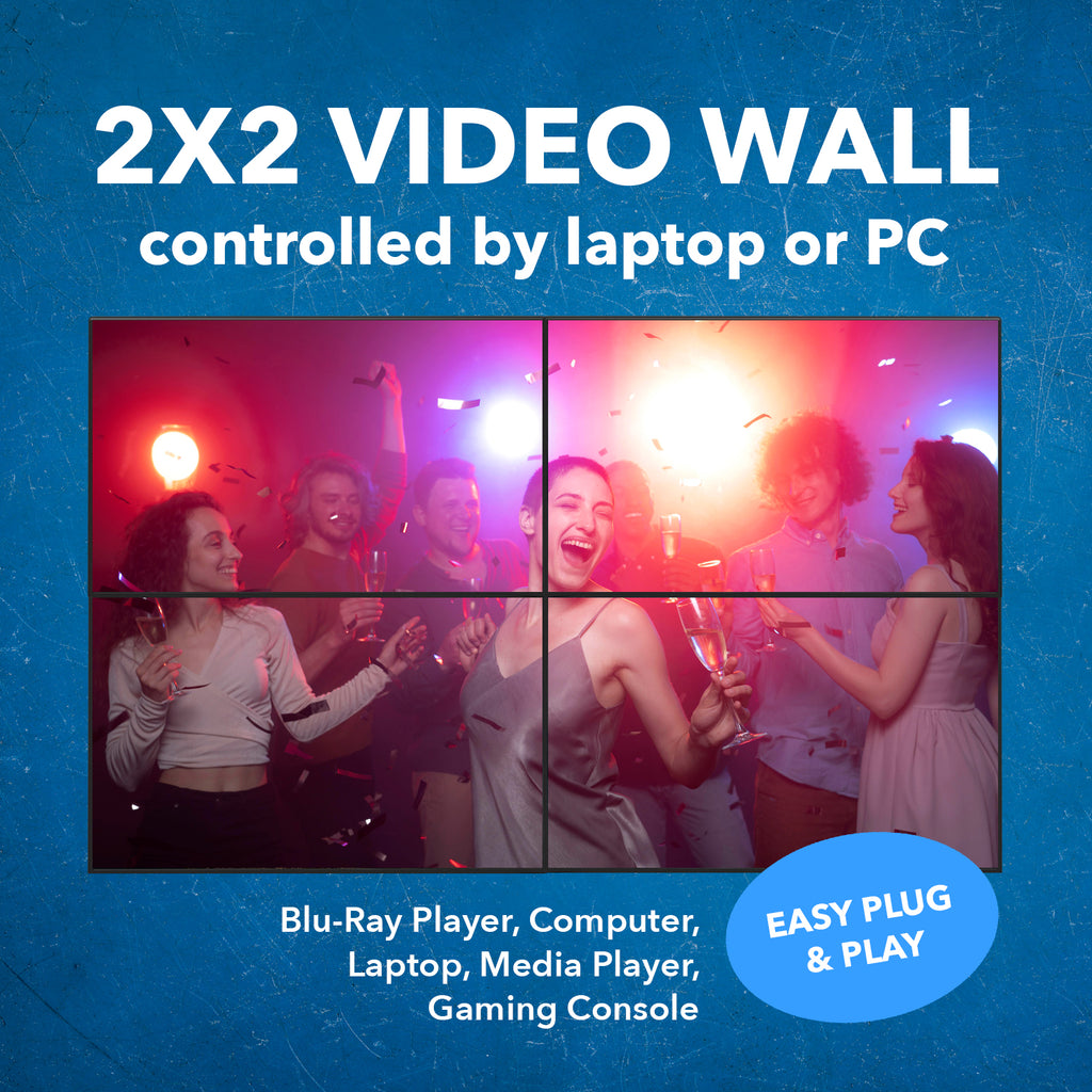 2x4 Video Wall Controller with 180 degree rotation (UHD-204VW)