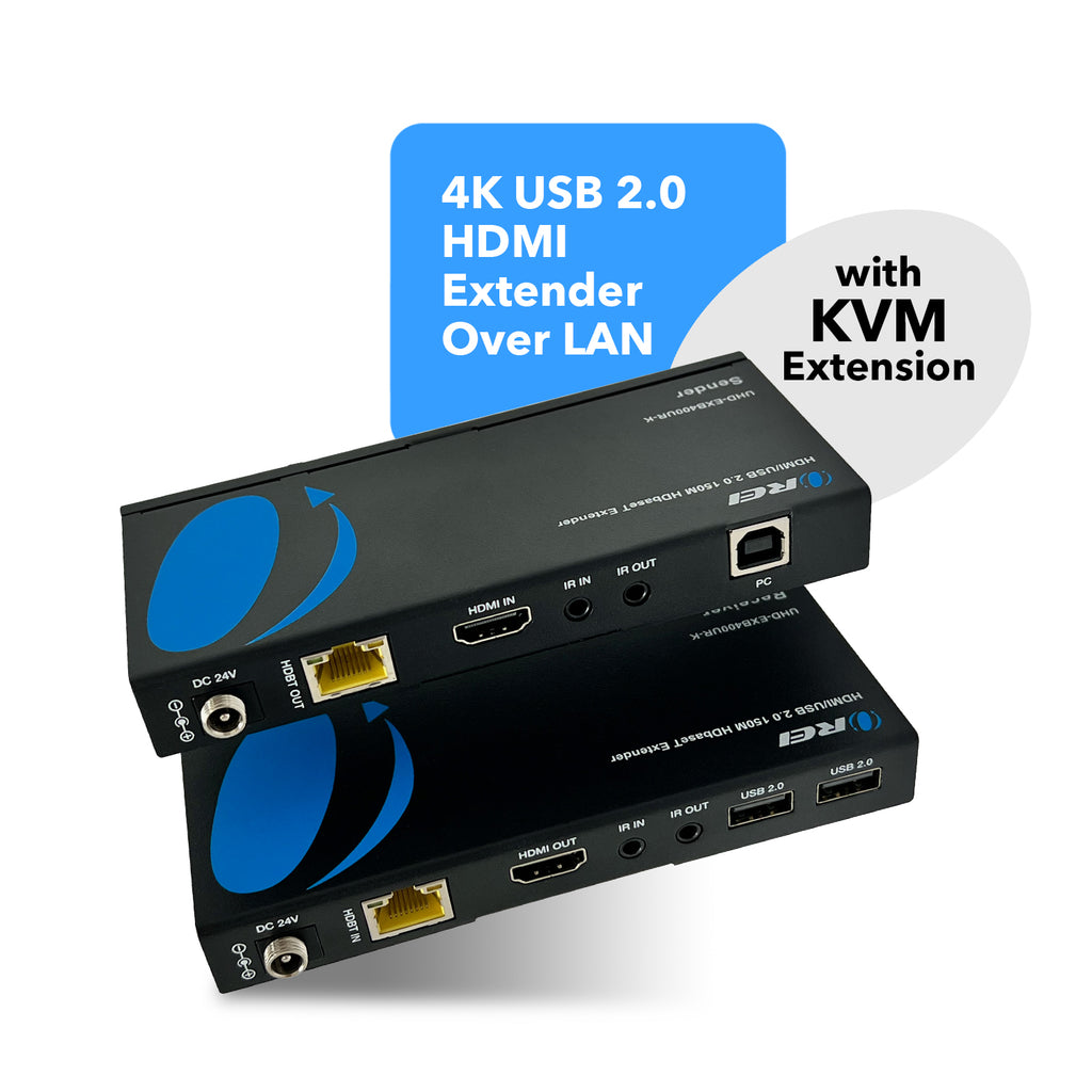 4K HDBaseT HDMI™ Extender (USB2.0, Bi-IR) - 400ft (cat6)-UHD-EXB400UR-K