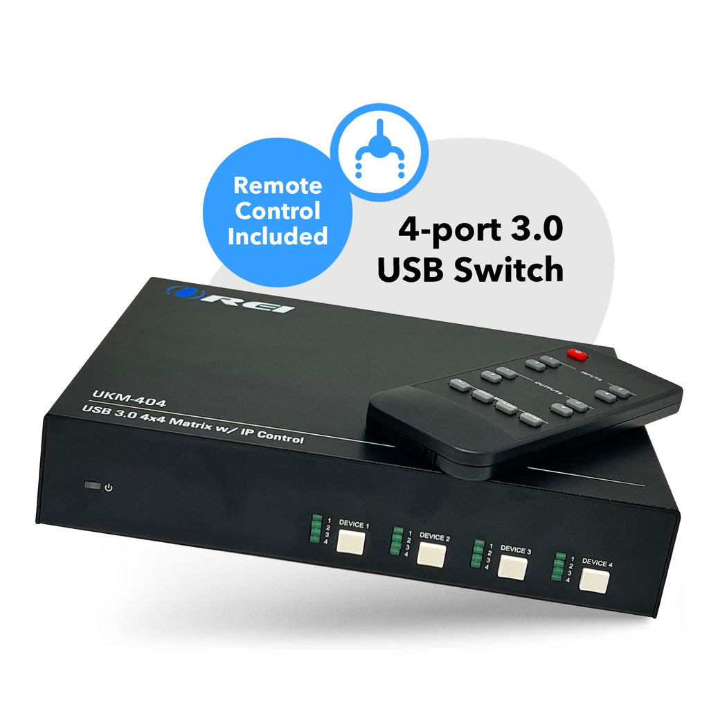Ultra HD 4K KVM Switch Keyboard & USB Peripheral Control(UKM-404)
