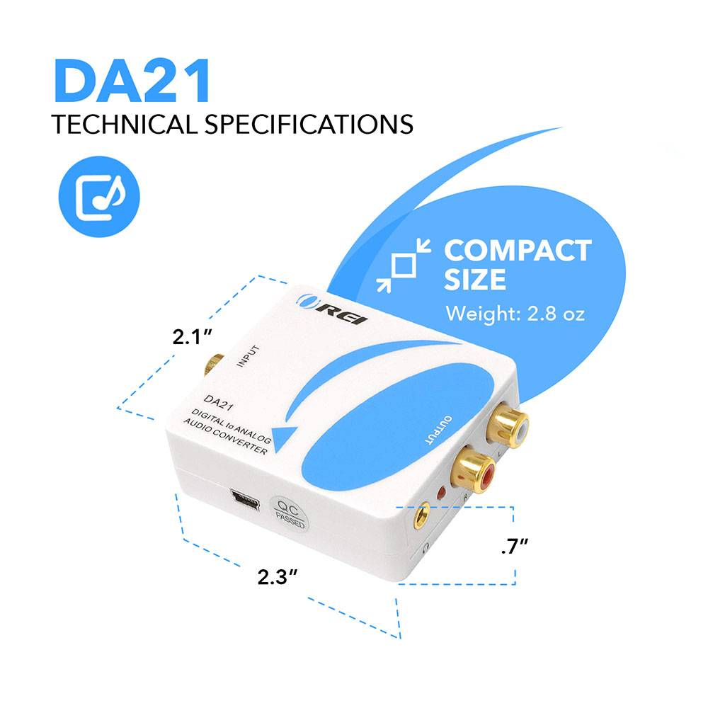 Digital to Analog Audio Converter-DA21
