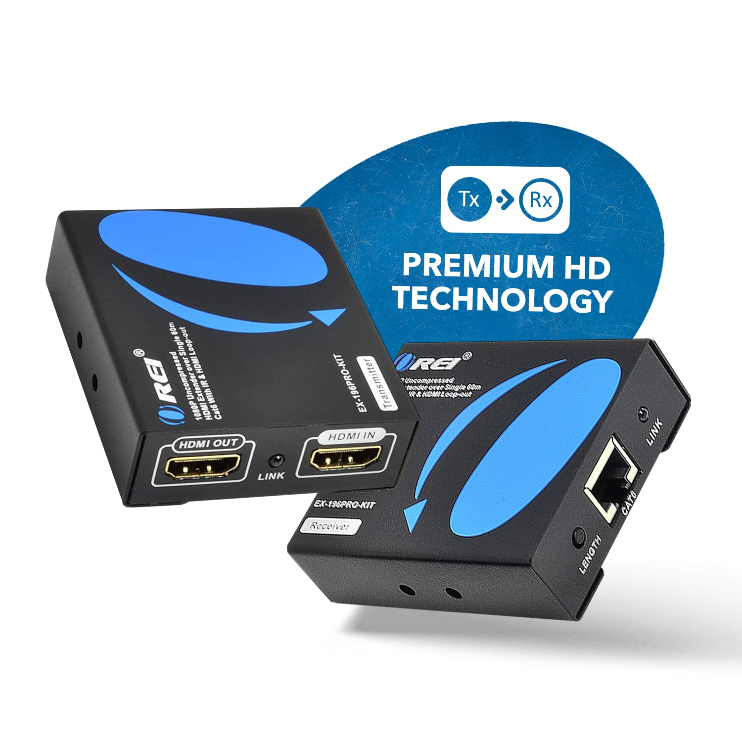 Orei HDMIエクステンダー4K以上のシングルCAT5E CAT6のケーブルワンIRリモートで60Hzの@多くのマルチディスプレイマ 通販 