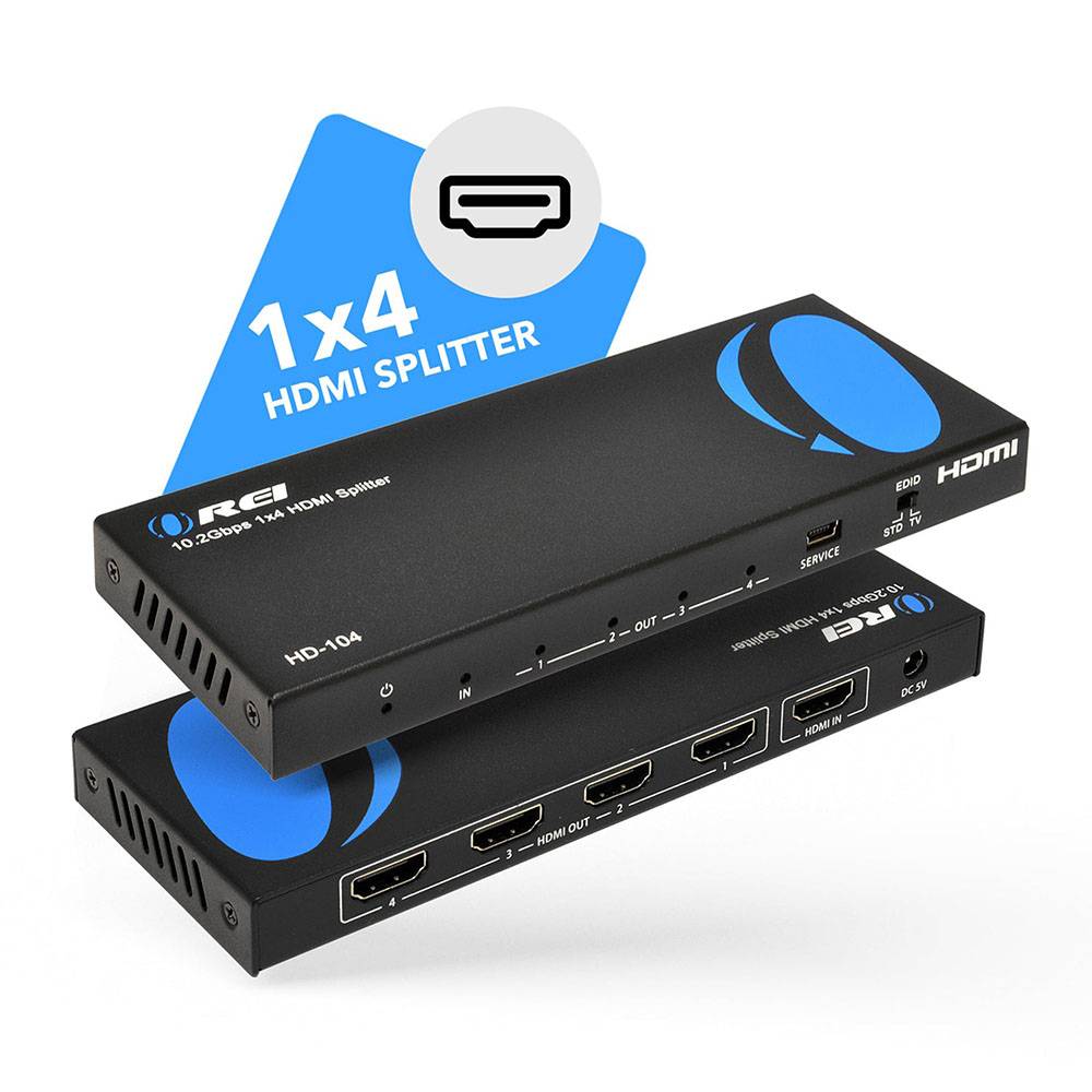 pædagog mens Arne 1x4 HDMI Splitter: 1-in 4-out (HD-104) | OREI