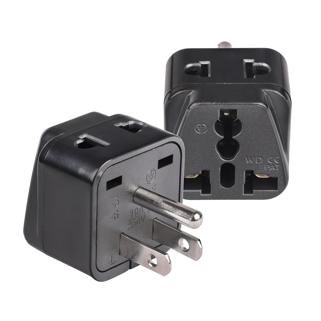 Japan, Philippines Travel Adapter - 2 in 1 - Type B - Compact Design (DB-5)