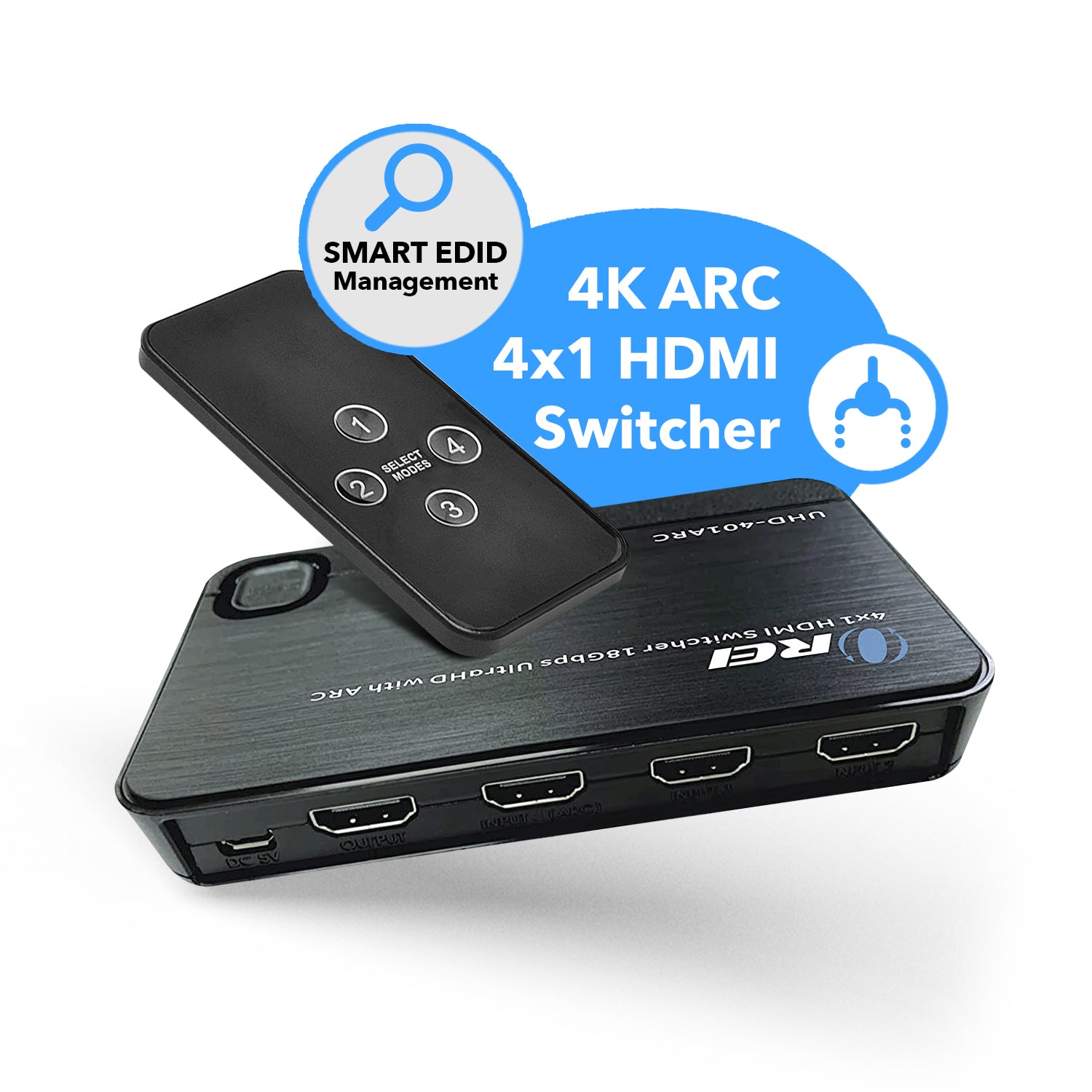 UGREEN HDMI Switch 5 in 1 Out 4K@60Hz, HDMI Splitter with Remote 5