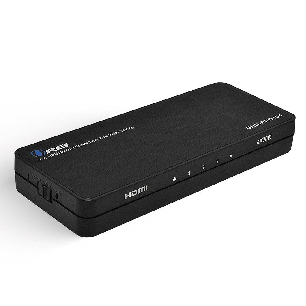 udeladt Premier Berolige 1x4 HDMI Splitter: 1-in 4-out, UltraHD 4K, Auto-Downscale, EDID  (UHD-PRO104) | OREI