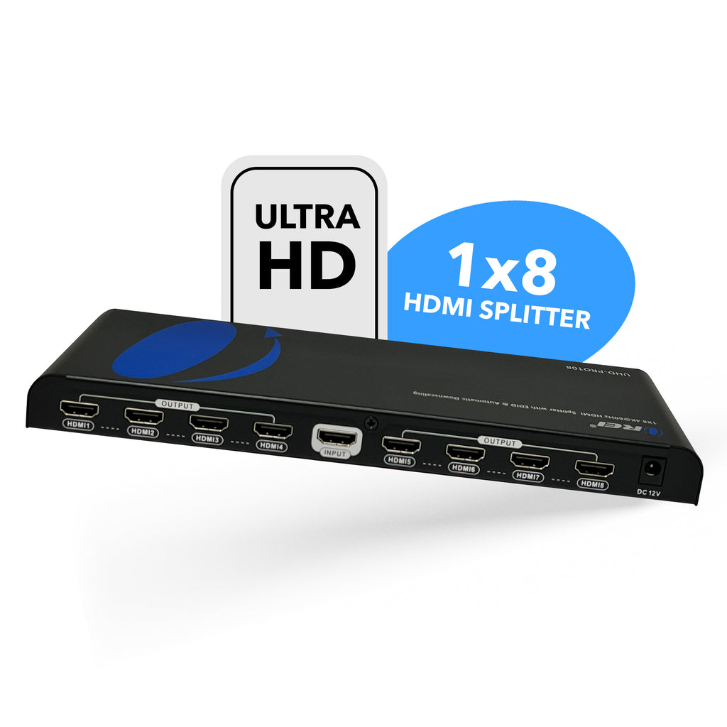 4K@60Hz 1x8 HDMITM Splitter (Downscaler)