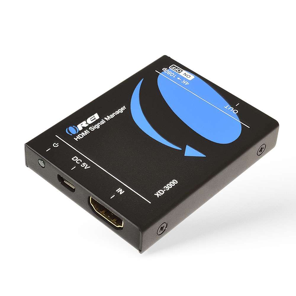 4K HDMI Signal Manager Supports HDMI 2.0, HDCP 2.3 - Downscale from 4K to 1080p (XD-3000)