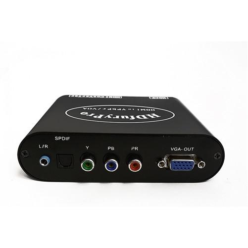 HDMI to YPbPr/VGA Converter, Dual HDMI Input to Analog Component Scaler Video with Optical and 3.5 Audio Out for PC Laptop Xbox PS4 PS3 TV VHS VCR Camera DVD (XD-450)