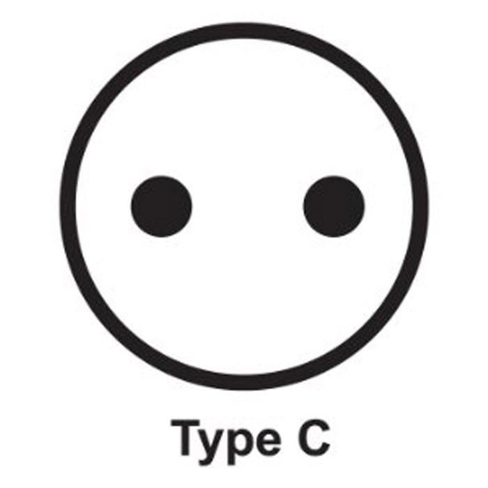 Travel plug adapter example - type c 
