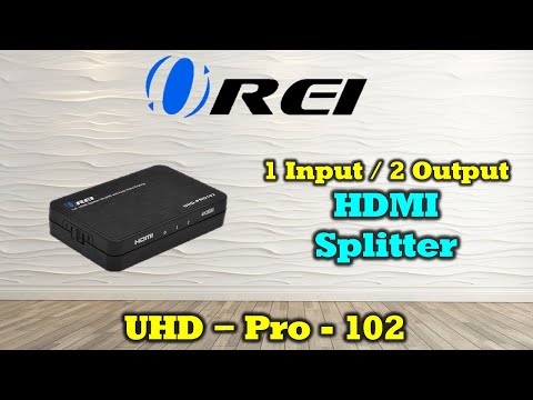 1x2 HDMI Splitter: 1-in 2-out, UltraHD 4K, Downscale, EDID (UHD-PRO102)