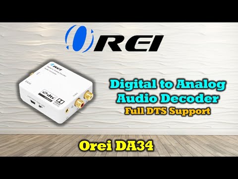 Dolby Digital to Analog Audio Converter Decoder -SPDIF/Coaxial Input to RCA Output (DA34)