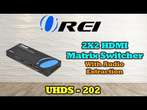 Ultra HD 2x2 HDMI Matrix Switch 4K with Audio Extractor (UHDS-202)