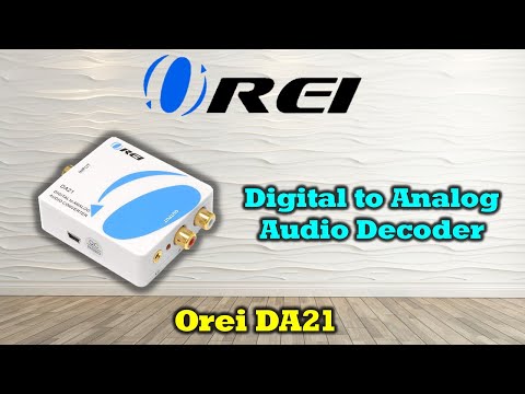 Coxial/Optical Digital to Analog Audio Converter Over RCA (DA21)