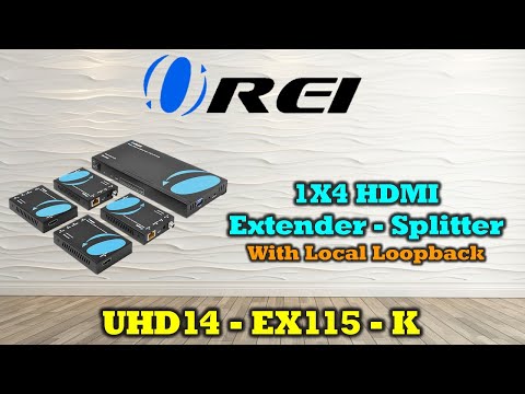 18Gbps HDMI 1×4 Splitter over 60m CAT (UHD14-EX115-K)