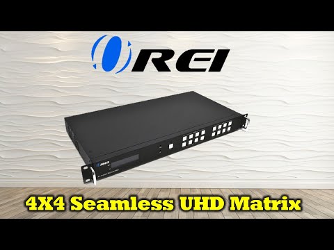 18Gbps 4x4 Seamless UHD Matrix (UHD-404VW) | OREI