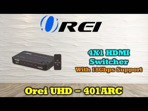 4K ARC 4x1 HDMI Switcher - Supports 4K @ 60Hz, Connect Sound bar With ARC (UHD-401ARC)