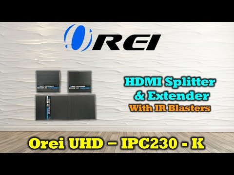 1x2 4K HDMI Extender Splitter Over Single CAT6/7 Up to 230 Ft - ipcolor Technology 18 Gbps, Bi-directional IR, RS-232, EDID (UHD12-IPC230-K)